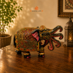 Royal Heritage Wooden Elephant (Panchmukhi Elephant)
